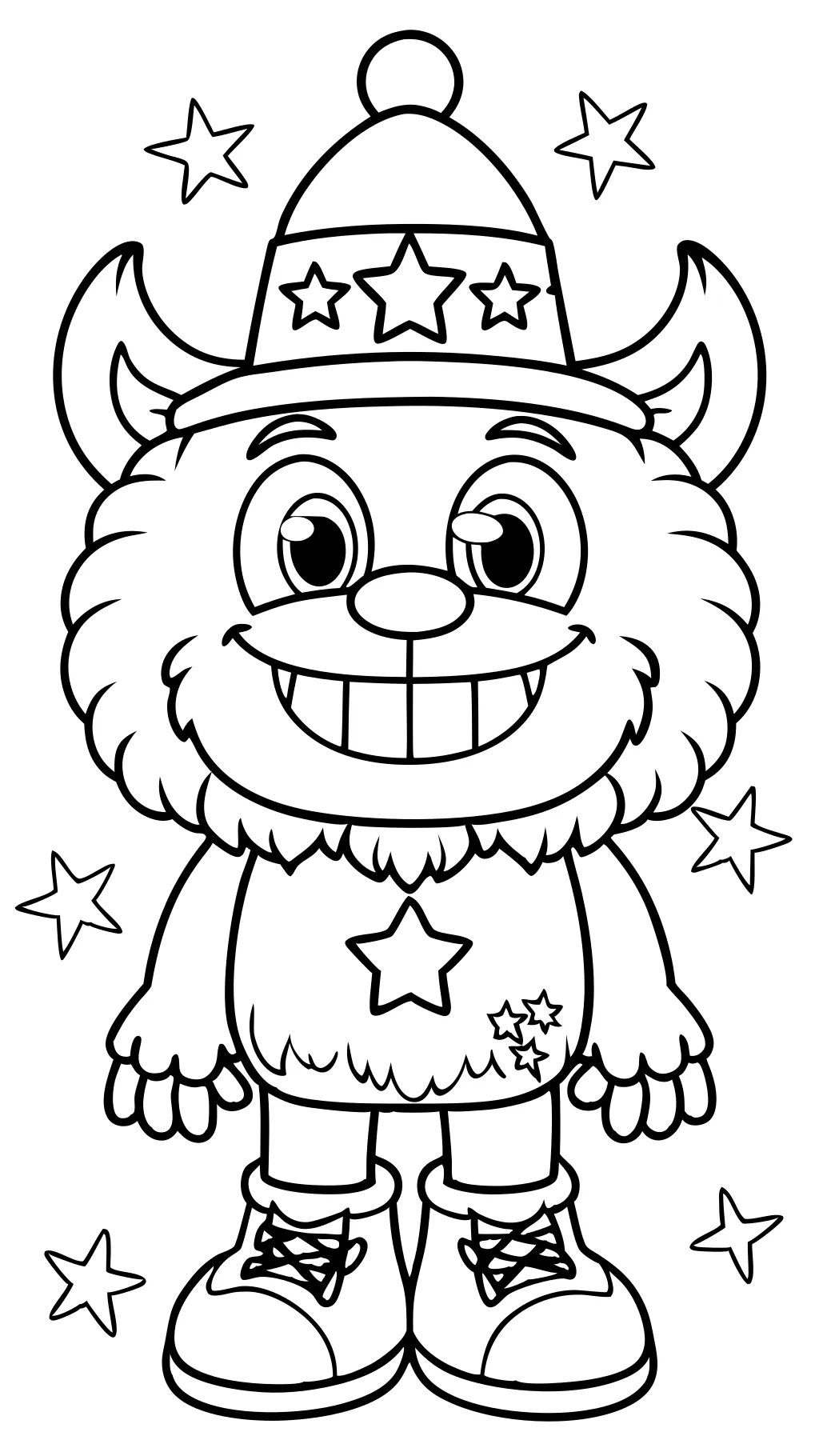 freddy coloring page